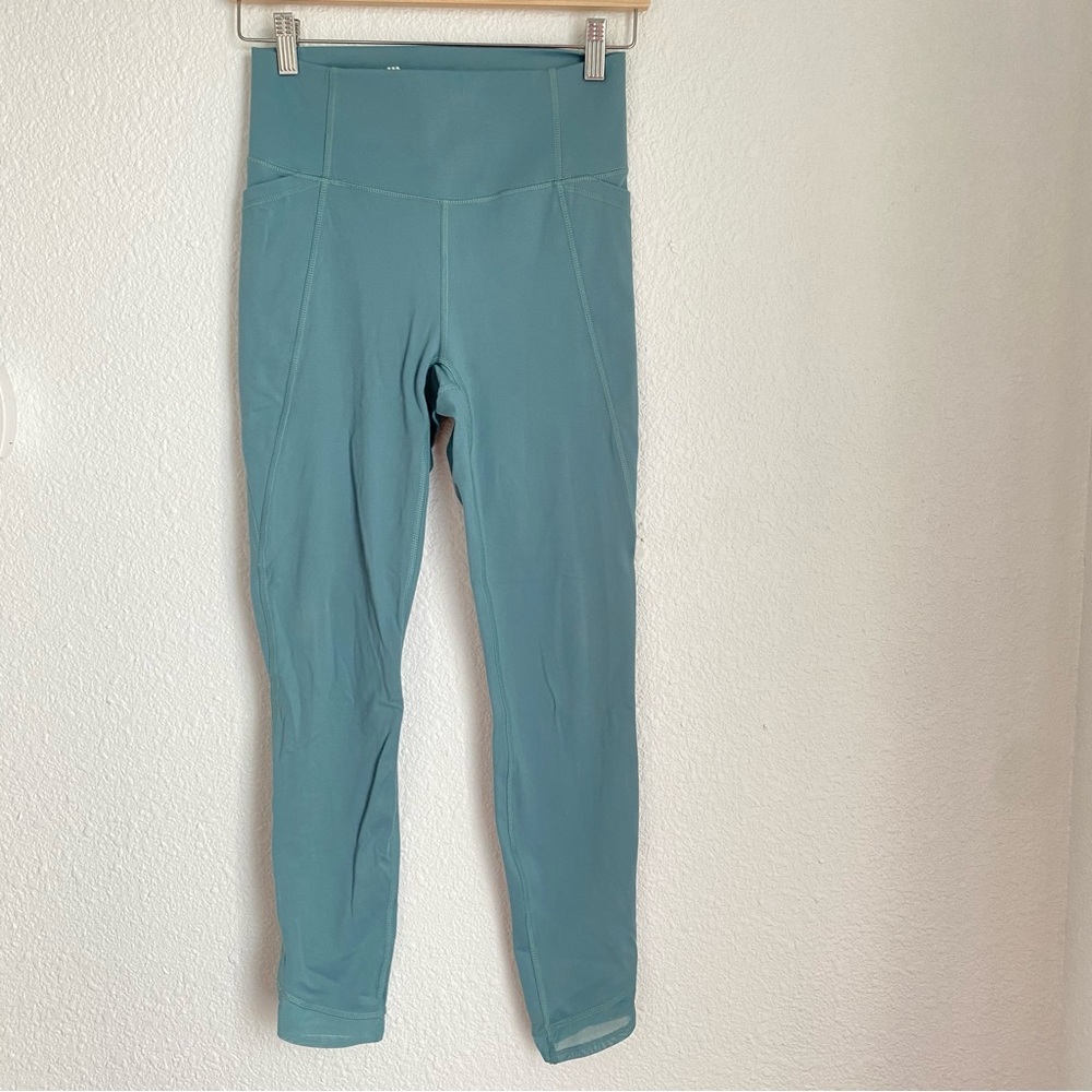 All in Motion aqua green teal high-rise full length leggings size XS